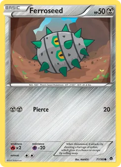 Ferroseed card from Emerging Powers, number 71/98