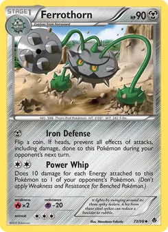 Ferrothorn card from Emerging Powers, number 73/98