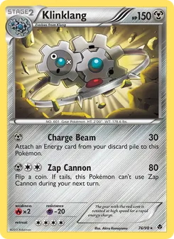 Klinklang card from Emerging Powers, number 76/98
