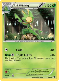 Leavanny card from Emerging Powers, number 8/98