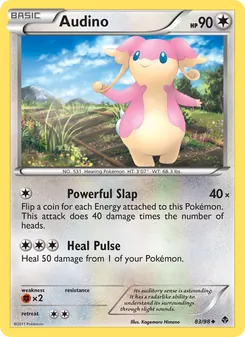 Audino card from Emerging Powers, number 83/98