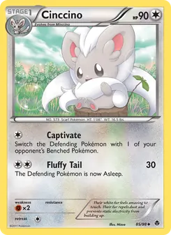 Cinccino card from Emerging Powers, number 85/98