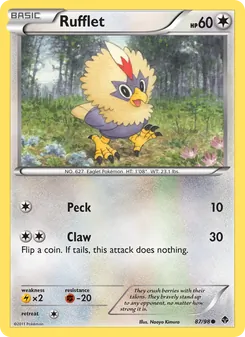 Rufflet card from Emerging Powers, number 87/98