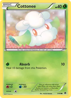 Cottonee card from Emerging Powers, number 9/98