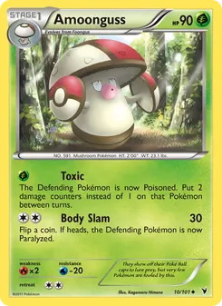 Amoonguss card from Noble Victories, number 10/101