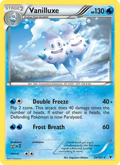 Vanilluxe card from Noble Victories, number 29/101