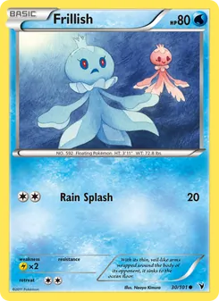 Frillish card from Noble Victories, number 30/101