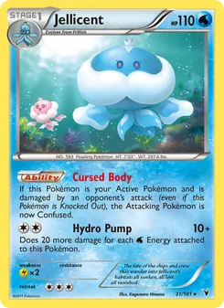 Jellicent card from Noble Victories, number 31/101