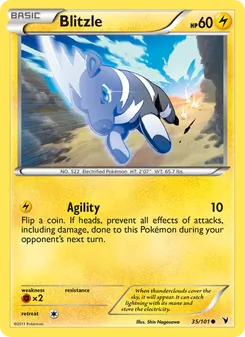 Blitzle card from Noble Victories, number 35/101