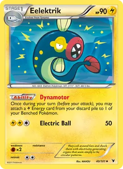 Eelektrik card from Noble Victories, number 40/101
