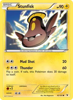 Stunfisk card from Noble Victories, number 42/101