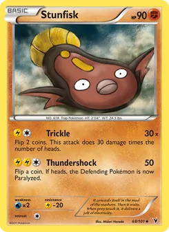 Stunfisk card from Noble Victories, number 68/101