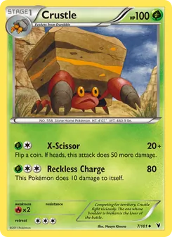 Crustle card from Noble Victories, number 7/101