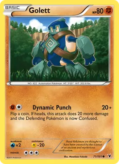 Golett card from Noble Victories, number 71/101