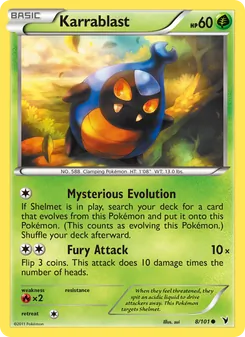 Karrablast card from Noble Victories, number 8/101
