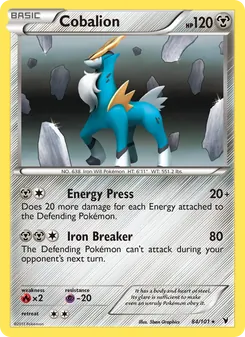 Cobalion card from Noble Victories, number 84/101