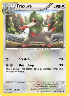 Fraxure card from Noble Victories, number 87/101