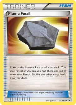 Plume Fossil card from Noble Victories, number 93/101