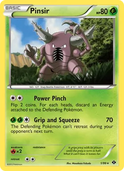 Pinsir card from Next Destinies, number 1/99