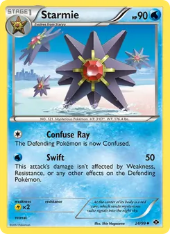 Starmie card from Next Destinies, number 24/99
