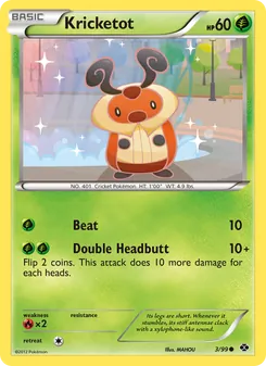 Kricketot card from Next Destinies, number 3/99