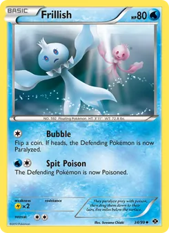 Frillish card from Next Destinies, number 34/99