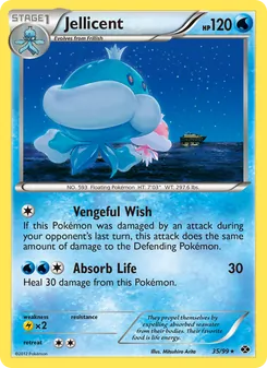 Jellicent card from Next Destinies, number 35/99