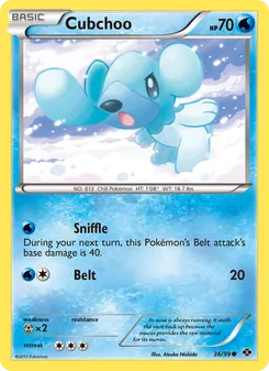 Cubchoo card from Next Destinies, number 36/99