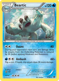 Beartic card from Next Destinies, number 37/99