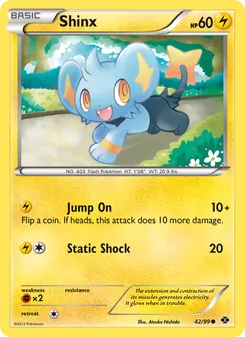 Shinx card from Next Destinies, number 42/99
