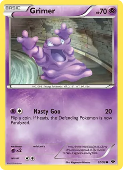 Grimer card from Next Destinies, number 52/99