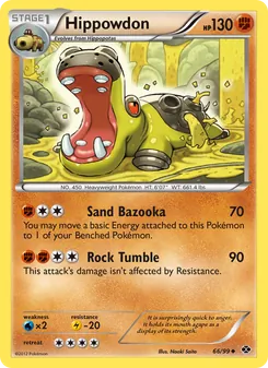 Hippowdon card from Next Destinies, number 66/99