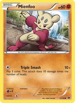 Mienfoo card from Next Destinies, number 67/99