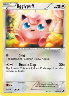 Jigglypuff card from Next Destinies, number 78/99