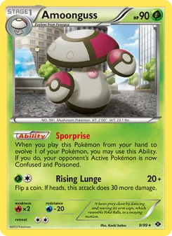 Amoonguss card from Next Destinies, number 9/99