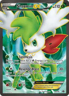 Shaymin-EX card from Next Destinies, number 94/99