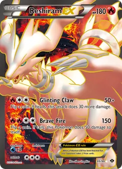 Reshiram-EX card from Next Destinies, number 95/99