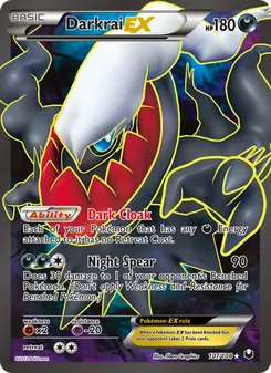 Darkrai-EX card from Dark Explorers, number 107/108