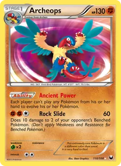 Archeops card from Dark Explorers, number 110/108