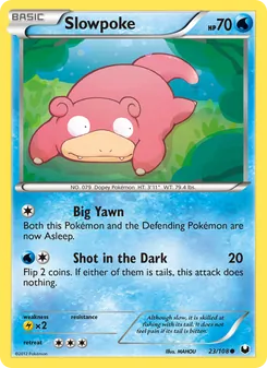 Slowpoke card from Dark Explorers, number 23/108