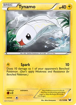 Tynamo card from Dark Explorers, number 45/108