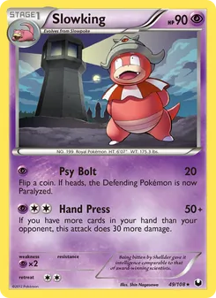 Slowking card from Dark Explorers, number 49/108