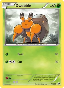 Dwebble card from Dark Explorers, number 7/108