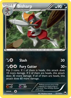 Bisharp card from Dark Explorers, number 72/108