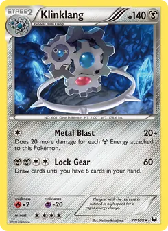 Klinklang card from Dark Explorers, number 77/108