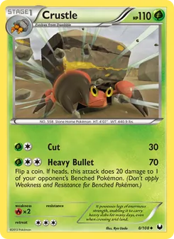Crustle card from Dark Explorers, number 8/108