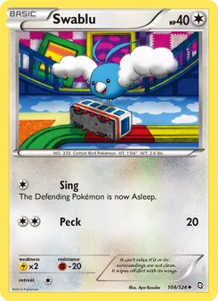 Swablu card from Dragons Exalted, number 104/124
