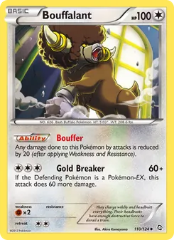 Bouffalant card from Dragons Exalted, number 110/124