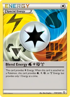 Blend Energy Water Lightning Fighting Metal card from Dragons Exalted, number 118/124