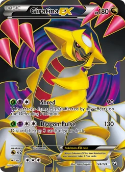 Giratina-EX card from Dragons Exalted, number 124/124